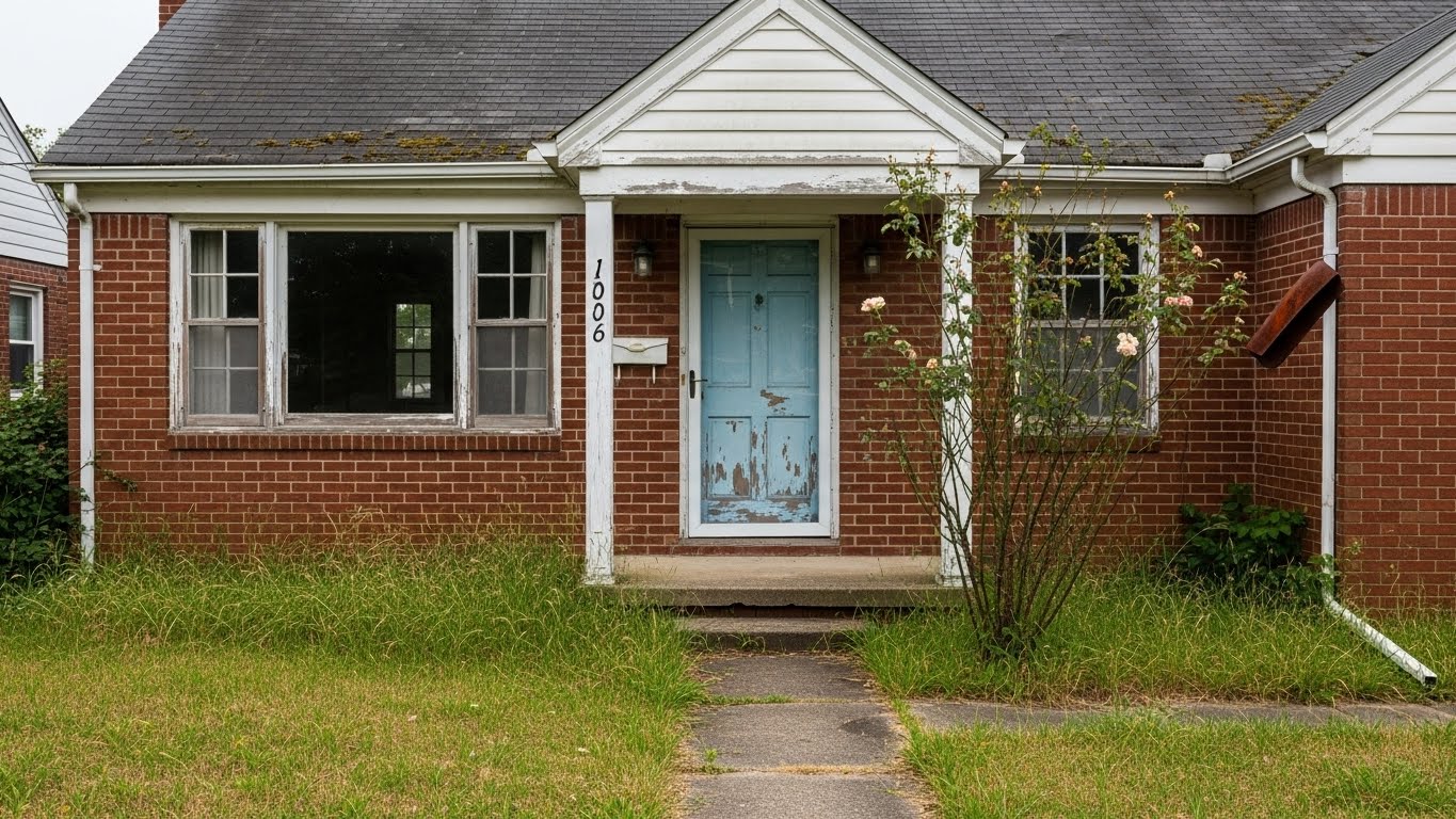 Older brick home needing repairs