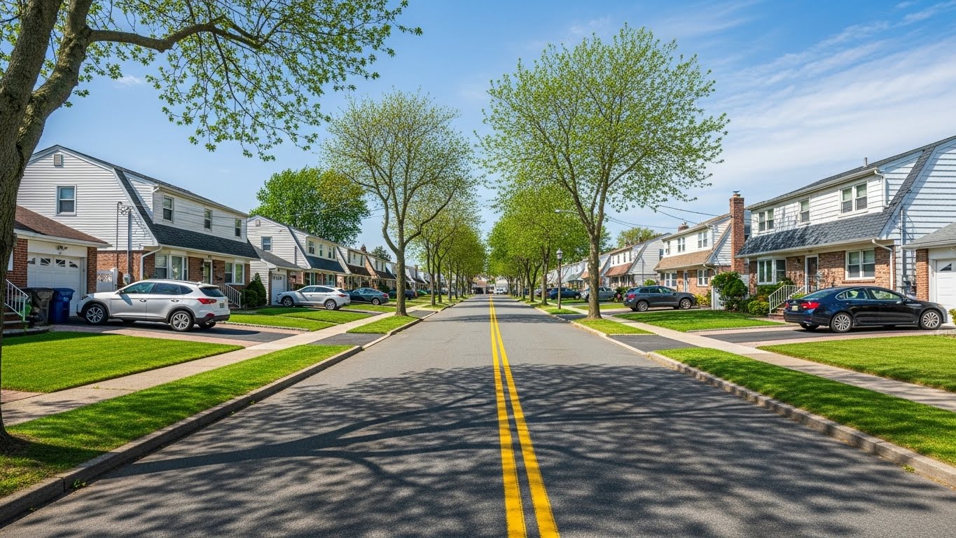 Southern Long Island residential street